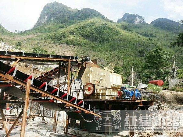 鵝卵石制砂/沙生產線現(xiàn)場1