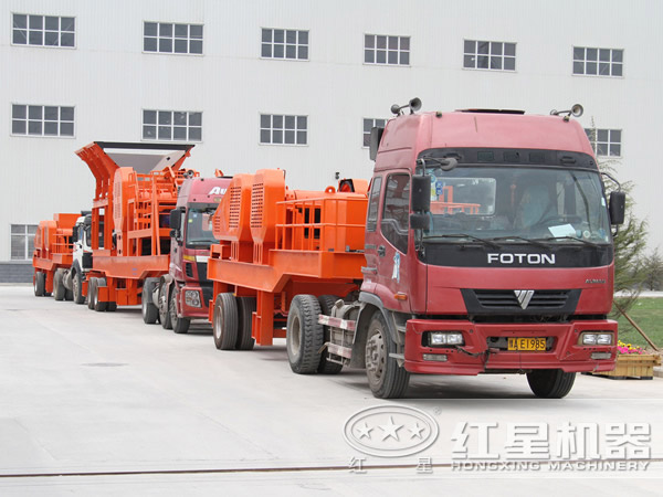 一小時150噸河卵石移動破碎機廠家 一小時150噸河卵石移動破碎機廠家