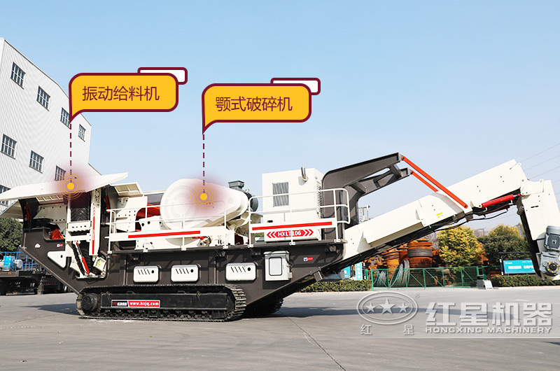 石子履帶顎破機(jī) 石頭移動破碎機(jī)設(shè)備圖