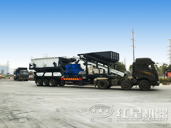 可流動車載碎石機:搭載制砂機 可流動車載碎石機:搭載制砂機