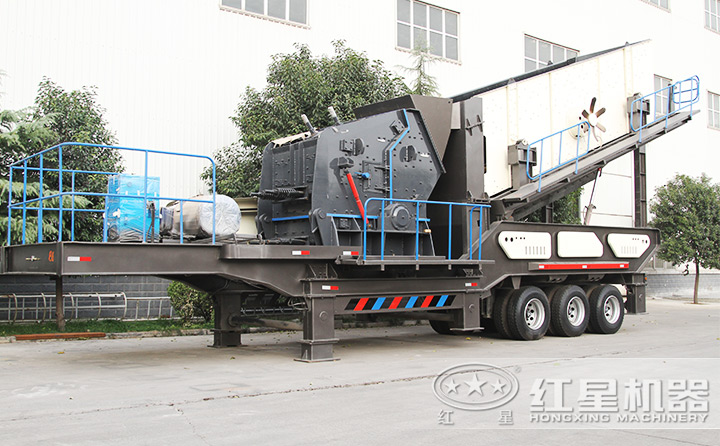 反擊破+振動篩移動破碎站，細(xì)碎+篩分 