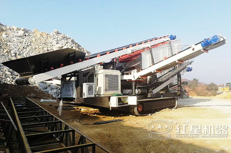 震動篩履帶移動破碎站精準(zhǔn)篩分,維修更換周期長