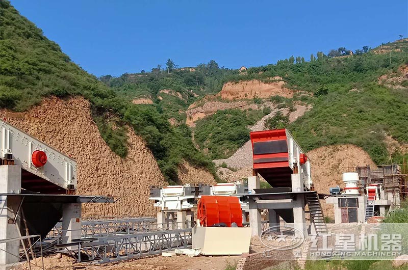 砂石廠成套大型洗砂機設備安裝現場 砂石廠成套大型洗砂機設備安裝現場
